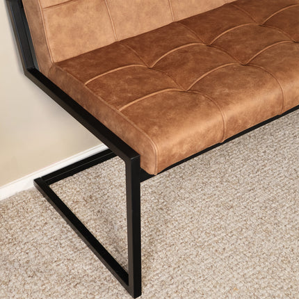 Eetkamerbank Vito 180cm bruin microvezel