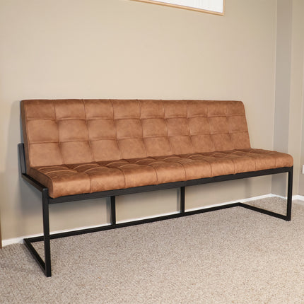 Eetkamerbank Vito 180cm bruin microvezel