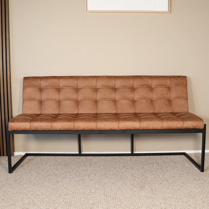 Eetkamerbank Vito 180cm bruin microvezel