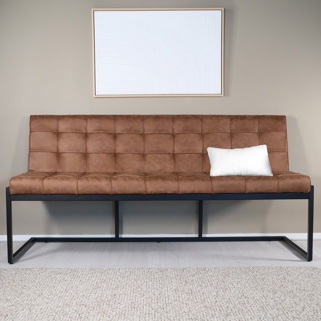 Eetkamerbank Vito 180cm bruin microvezel