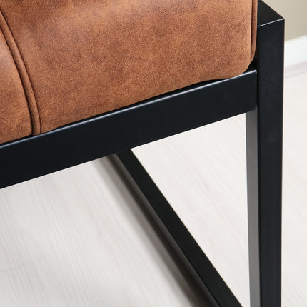 Eetkamerbank Vito 180cm cognac microvezel