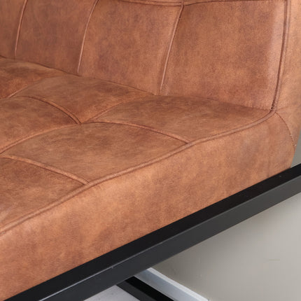 Eetkamerbank Vito 180cm cognac microvezel