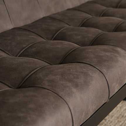 Eetkamerbank Vito 220cm antraciet microvezel