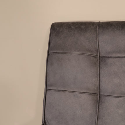 Eetkamerbank Vito 220cm antraciet microvezel