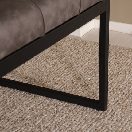 Eetkamerbank Vito 220cm antraciet microvezel