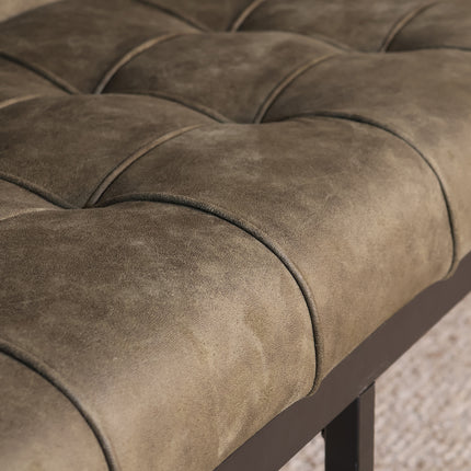 Eetkamerbank Vito 220cm donkergroen microvezel