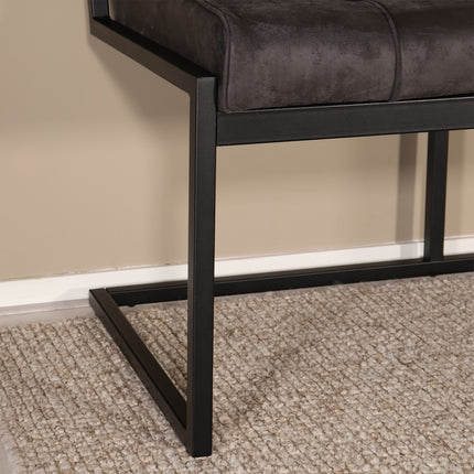 Eetkamerbank Vito 220cm zwart microvezel