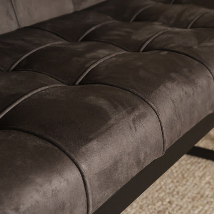 Eetkamerbank Vito 220cm zwart microvezel