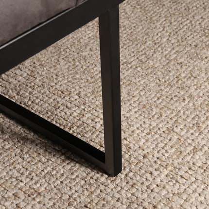 Eetkamerbank Vito 220cm zwart microvezel