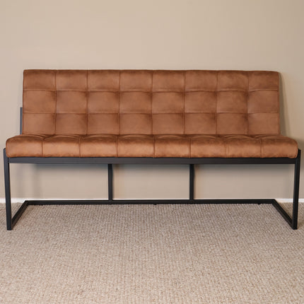 Eetkamerbank Vito 160cm bruin microvezel