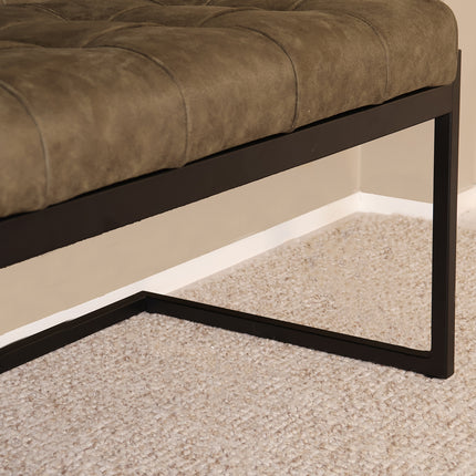 Eetkamerbank Vito 200cm donkergroen microvezel