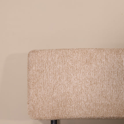 Eetkamerbank Wendy 160cm beige stof