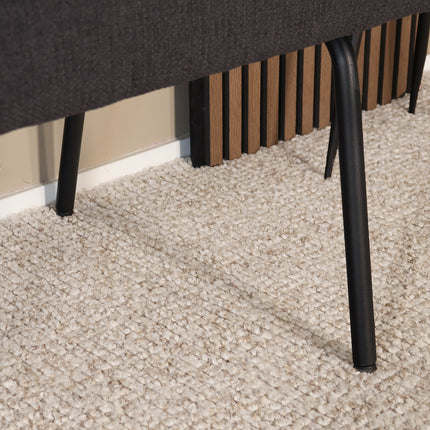 Eetkamerbank Wendy 160cm zwart stof