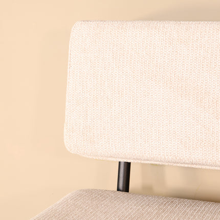 Eetkamerbank Wendy 200cm zand stof