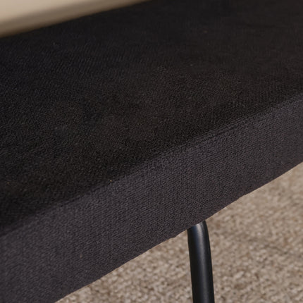 Eetkamerbank Wendy 200cm zwart stof