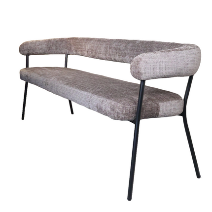 Eetkamerbank Meggie 180cm taupe chenille