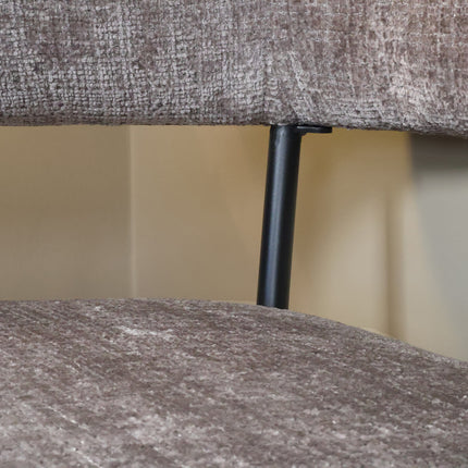 Eetkamerbank Meggie 180cm taupe chenille