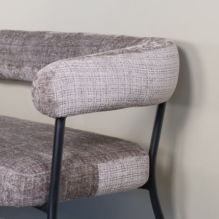 Eetkamerbank Meggie 180cm taupe chenille