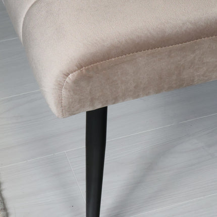 Eetkamerbank Sally 160cm champagne velvet