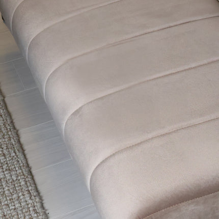 Eetkamerbank Sally 160cm champagne velvet