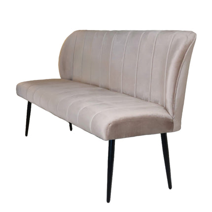 Eetkamerbank Sally 160cm champagne velvet