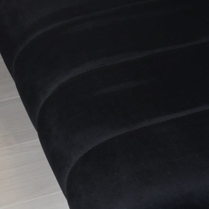 Eetkamerbank Sally 160cm zwart velvet