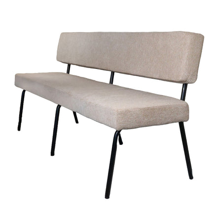 Eetkamerbank Wendy 180cm beige stof