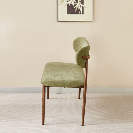 Eetkamerbank Japandi 140cm groen Reika walnoot