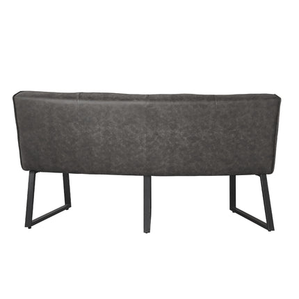 Eetkamerbank Menzo ovaal 160cm antraciet