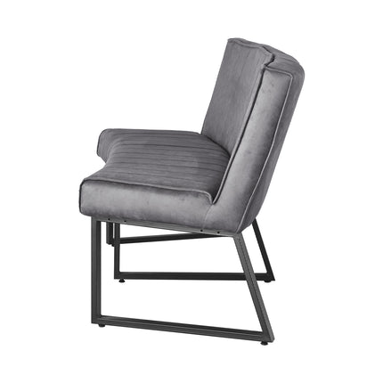 Eetkamerbank Menzo ovaal 160cm antraciet