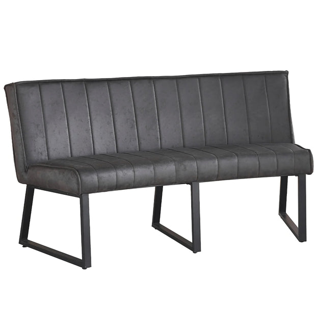 Eetkamerbank Menzo ovaal 160cm zwart
