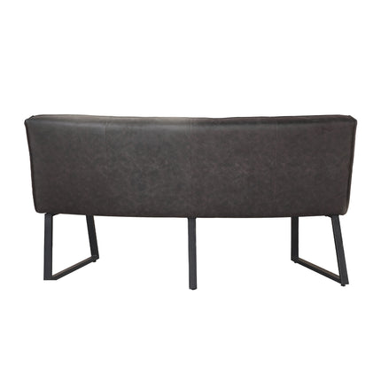 Eetkamerbank Menzo ovaal 160cm zwart