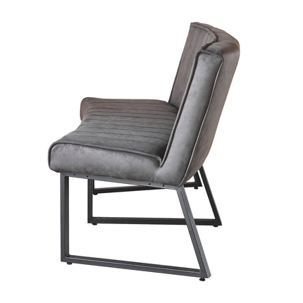 Eetkamerbank Menzo ovaal 160cm zwart