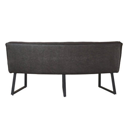 Eetkamerbank Menzo ovaal 180cm zwart