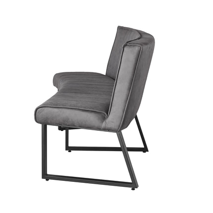 Eetkamerbank Menzo ovaal 180cm zwart