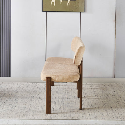 Eetkamerbank Japandi 160cm bruin Naomi walnoot