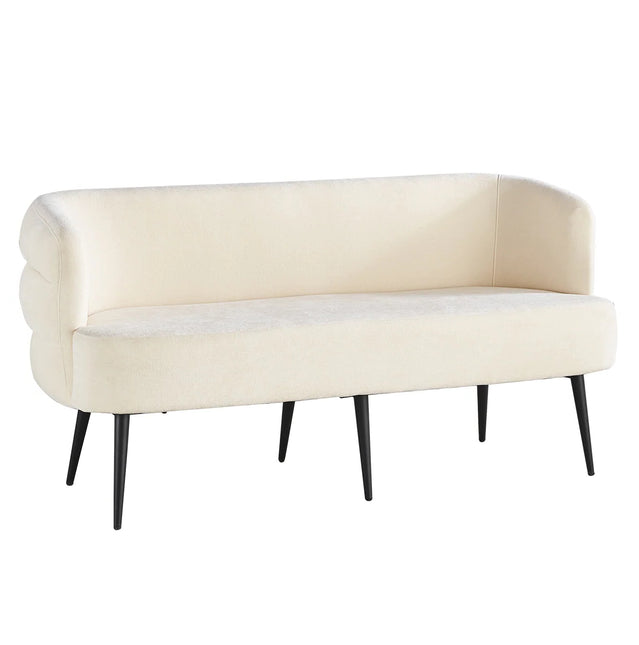 Eetkamerbank Quinn 160cm beige chenille