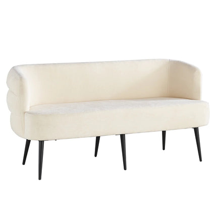Eetkamerbank Quinn 160cm beige chenille