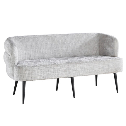 Eetkamerbank Quinn 160cm grijs chenille