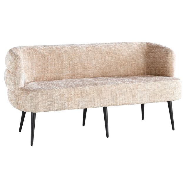 Eetkamerbank Quinn 160cm taupe chenille
