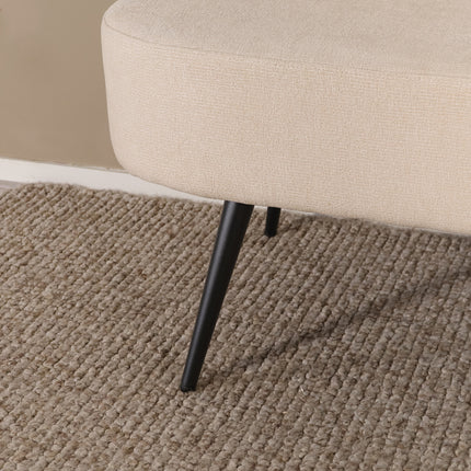 Eetkamerbank Quinn 180cm beige chenille