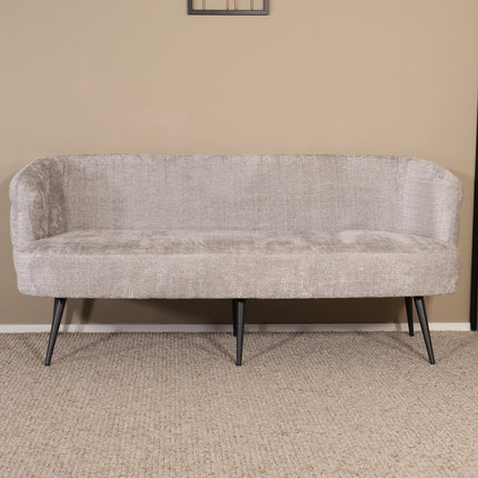 Eetkamerbank Quinn 180cm grijs chenille