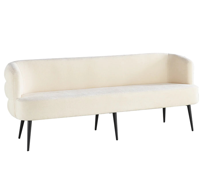 Eetkamerbank Quinn 200cm beige chenille