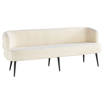 Eetkamerbank Quinn 200cm beige chenille