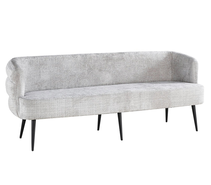 Eetkamerbank Quinn 200cm grijs chenille