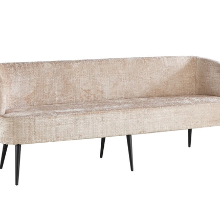 Eetkamerbank Quinn 200cm taupe chenille