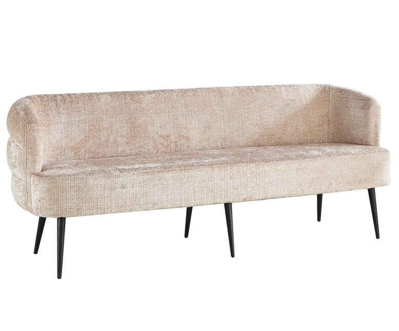 Eetkamerbank Quinn 200cm taupe chenille