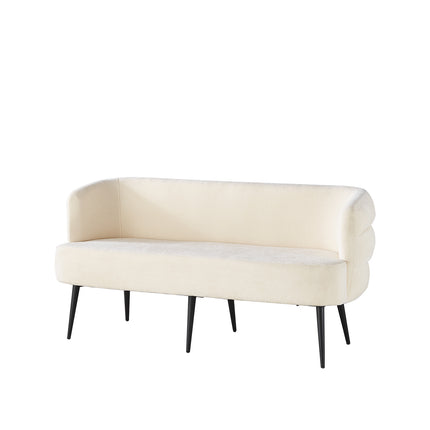 Eetkamerbank Quinn 160cm beige chenille