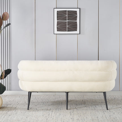 Eetkamerbank Quinn 160cm beige chenille