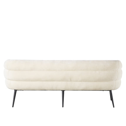 Eetkamerbank Quinn 200cm beige chenille